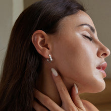 Flower Hoop Earrings