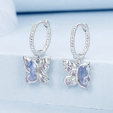 Butterfly Hoop Earrings