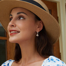 Lotus Drop Dangle Earrings