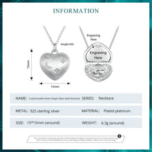 Heart Shape Open-able Necklace 