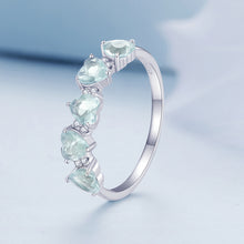 Sea-Blue Heart Ring