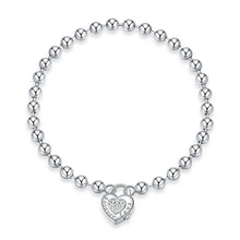Heart Bead Chain Bracelet