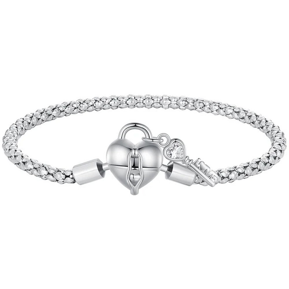 Heart Lock Key Bracelet