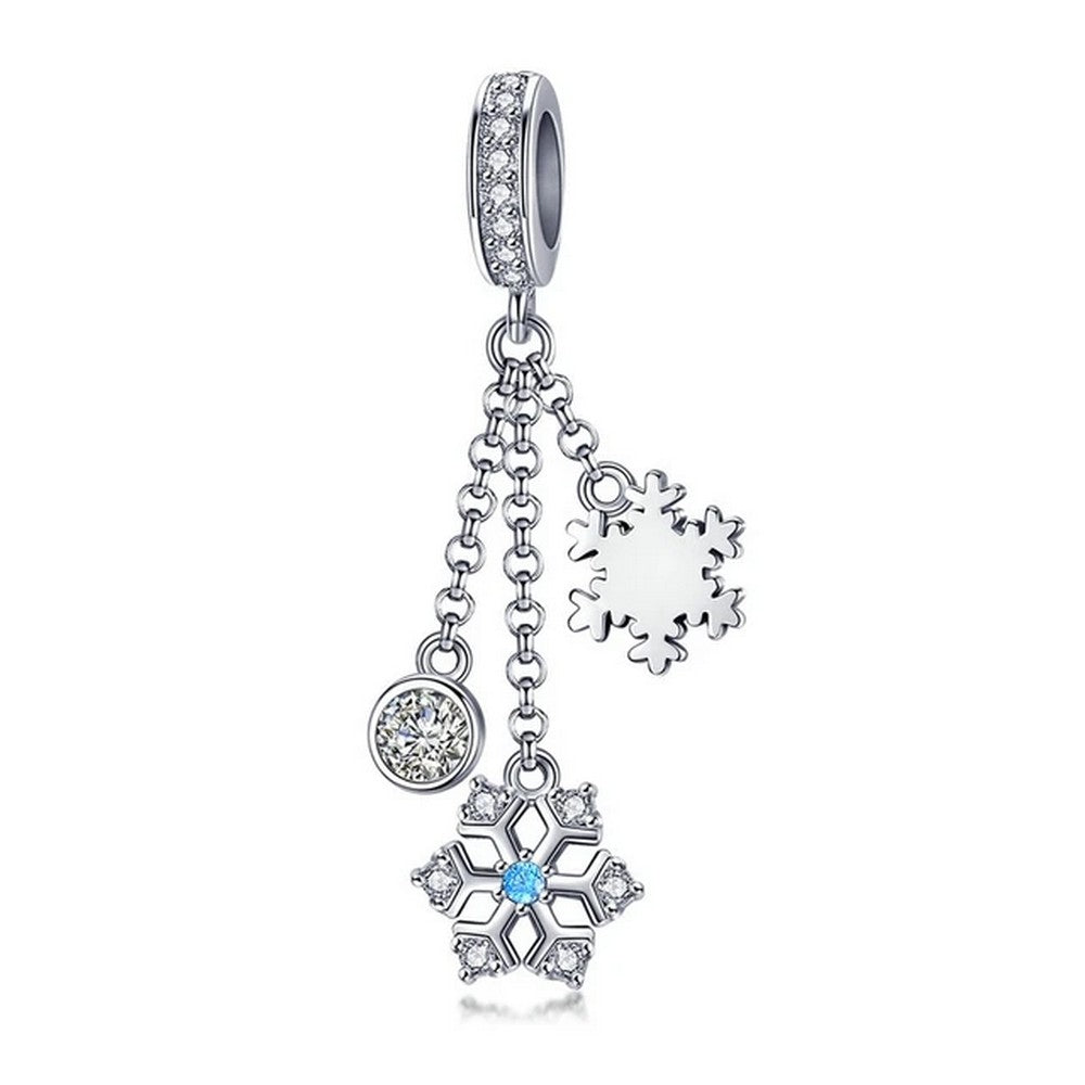 Delicate Snowflakes Dangle Pendant