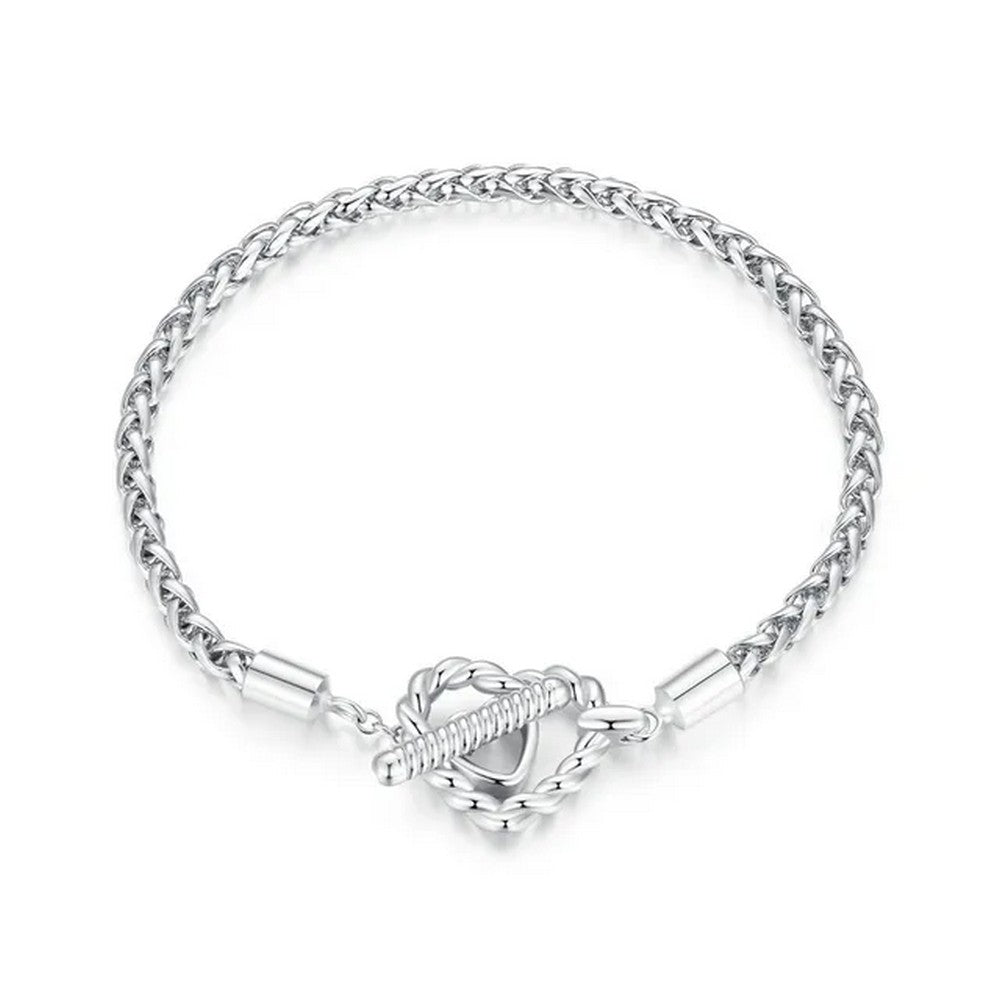 Love Heart Snake Chain Bracelet