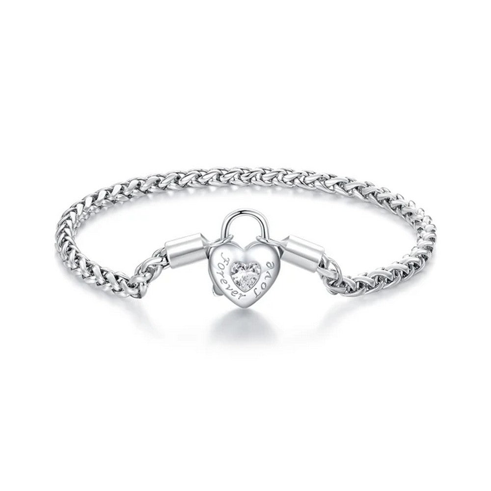 Heart Love Lock Basic Bracelet