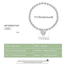 Heart Bead Chain Bracelet