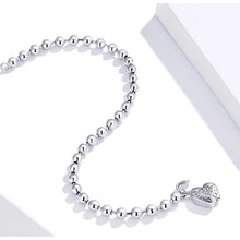 Heart Bead Chain Bracelet