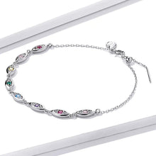 Simple Rainbow Colorful Demon Eye Bracelet