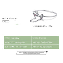 Bracelet+Heart & Key Safety Chain