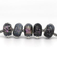 Faceted Colorful Foil Charm 1pcs