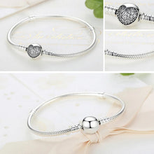 Heart Snake Chain Charm Bracelet