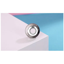 Black Pattern Murano Glass Charm Bead