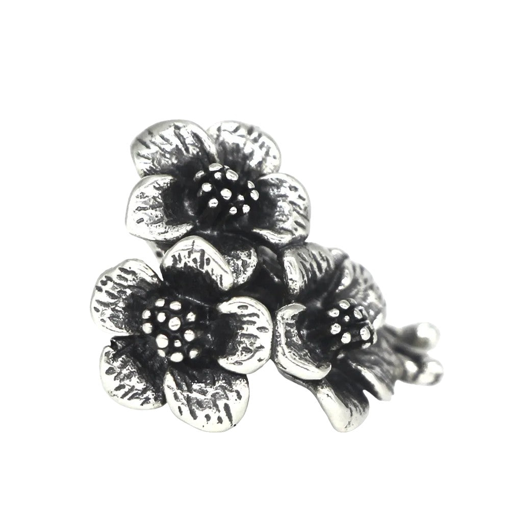 3 Flowers Charm Bead