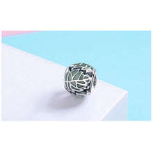 Life Tree Leaves Green Beads