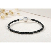 Real Black Leather Bracelet