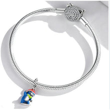 Snowboarding Penguin Dangle Charm