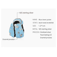 Blue Down Jacket Charm