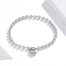 Heart Bead Chain Bracelet