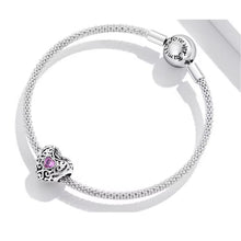 Vinatge Pattern Heart Charm Bead