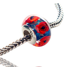 Blue Poppies Beads Charms