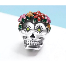 Flower Skull Charms