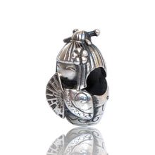 Kokeshi With a Fan Charm Bead