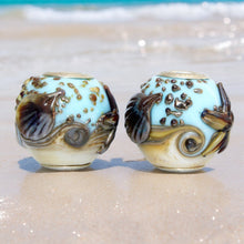 Neptune's Symphony Set of 2 Beads Medium Size