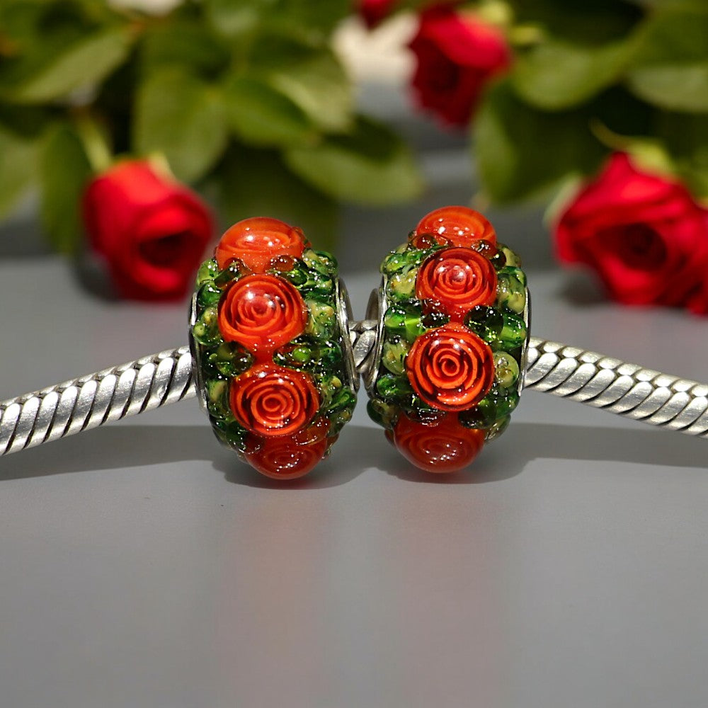 Murano Red Roses 1 pcs