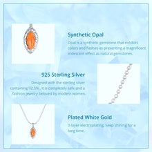 Flame Opal Necklace