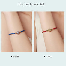 Flower Heart Lock Leather Rope Bracelet