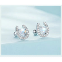 Lucky Horseshoe Stud Earrings