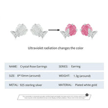 Crystal Rose Earrings