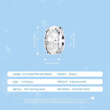 Ice Crystal Murano Beads