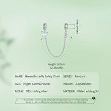 Green Butterfly Safety Chain