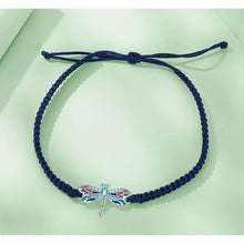 Dragonfly Charm Rope Bracelet