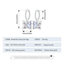 Butterfly Hoop Earrings