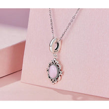 Pink Glass Hanging Bead