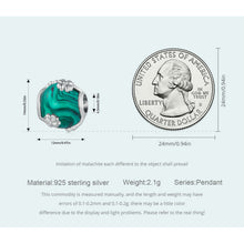 Four Leaf Clover Malachite Bead