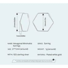 Hexagon Minimalist Earrings