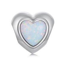 Opal Heart Bead