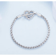 Love Heart Snake Chain Bracelet