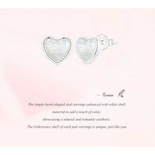 Loved White Shell Stud Earrings