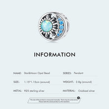 Star Moon Opal Charms