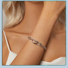 Hearts Chain Bangle Bracelet