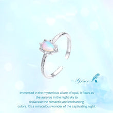 Rainbow Opal Solitaire Ring