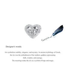 Retro Iris Flower Bead