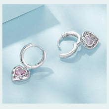 Pink Heart Earrings