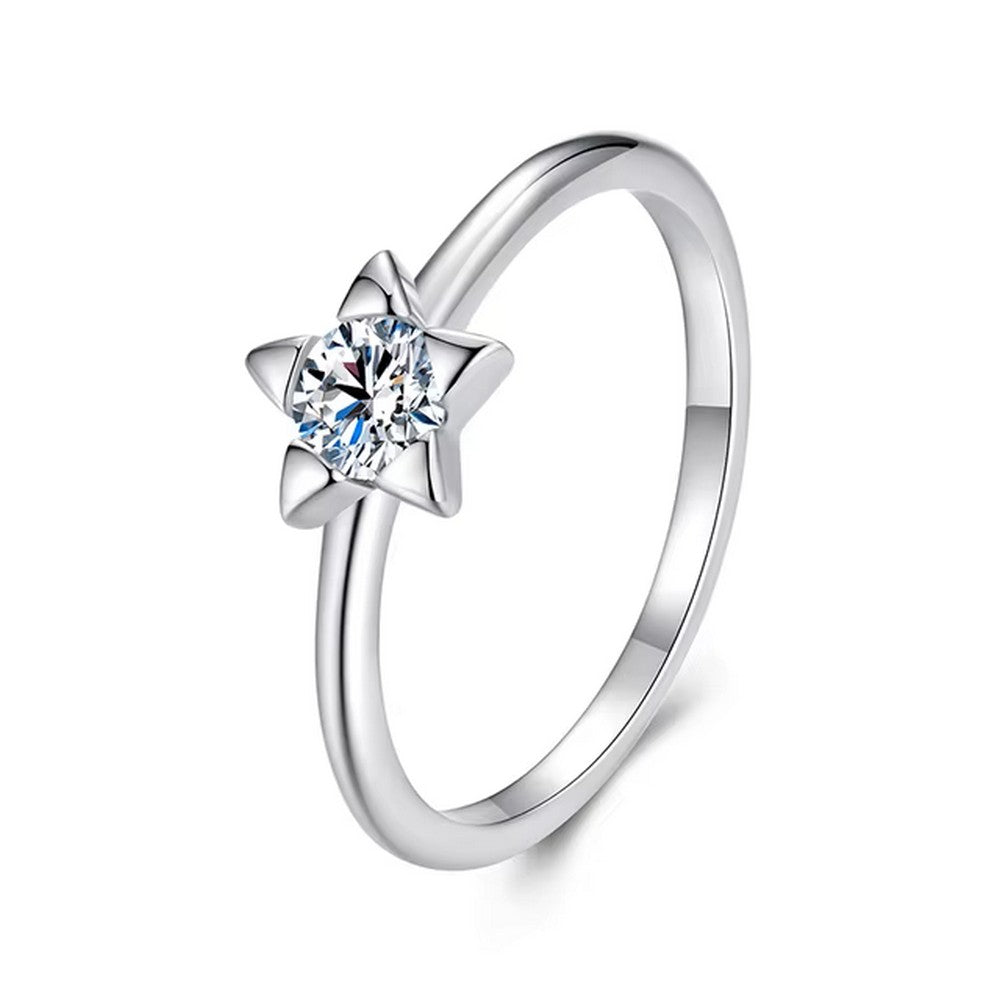 Star Moissanite Ring