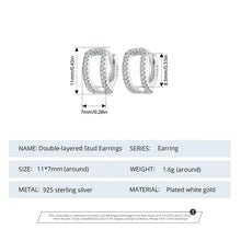 Double-layered Stud Earrings